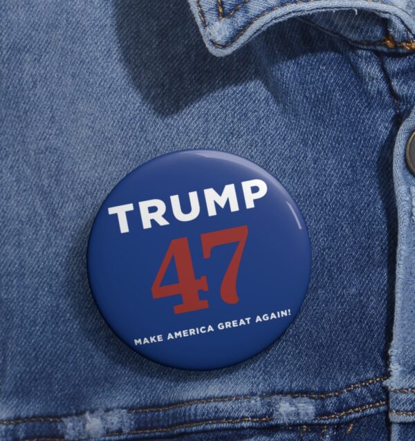 Trump 47 Make America Great Again Navy Buttons