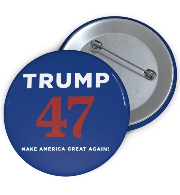 Trump 47 Make America Great Again Navy Buttons