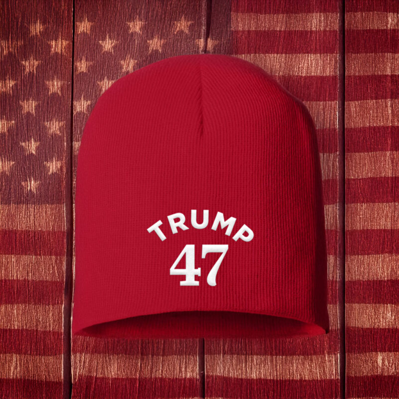 Trump 47 Red Knit Beanie 8 Trump 47 Red Knit Beanie