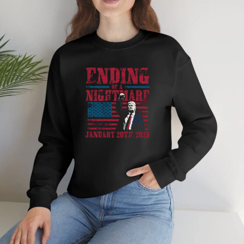 Trump 47th President: End of a Nightmare, January 20th 2025 10 Trump 47th President, Ending of a Nightmare January 20th 2025 T-Shirt2