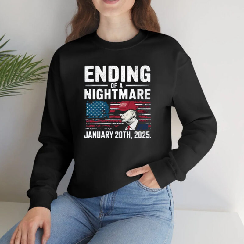 Trump 47th President: Commemorate the End of a Nightmare on January 20th, 2025 10 Trump 47th President, Ending of a Nightmare January 20th 2025 T-Shirts2