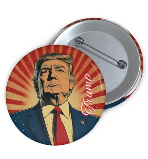 Trump Button, Round Political Pin, Inauguration Day Button