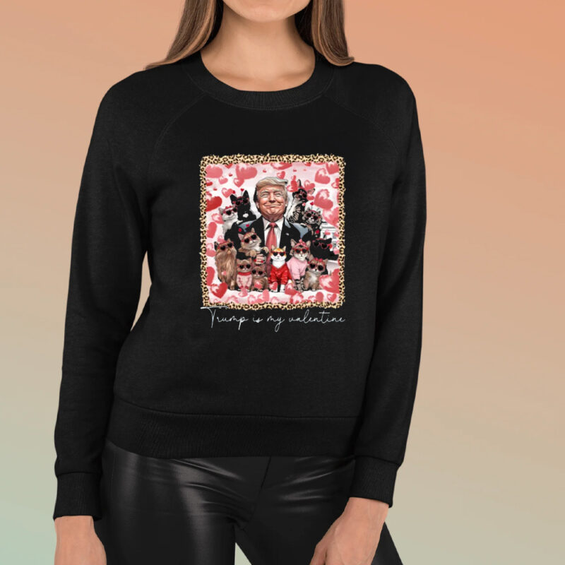 Show Your Love for Trump This Valentine's Day with Our Exclusive Shirt 8 Trump Is My Valentine Shirt, Trump Lover Shirt, Valentine Trump Dog Cat Shirt