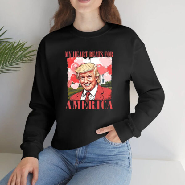 Trump Love Shirt, My Heart Beats For America Shirt2