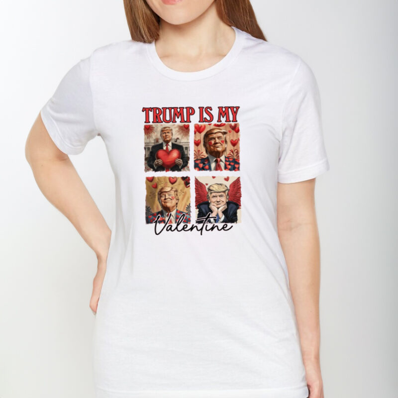 Show Your Love: Trump Is My Valentine Angel Shirt 8 Trump Lover Shirt, Trump Is My Valentine Wear, Angel Trump Shirt