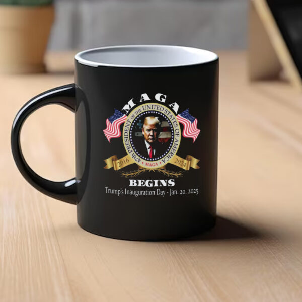 Trump Mug, Inauguration Day, Trump's Presidential Oath Taking Attendant Mug1