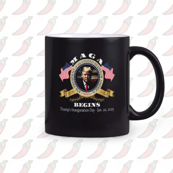 Trump Mug, Inauguration Day, Trump's Presidential Oath Taking Attendant Mug2