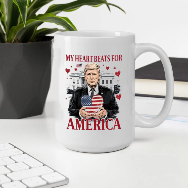 Trump My Heart Beats for America Mug2