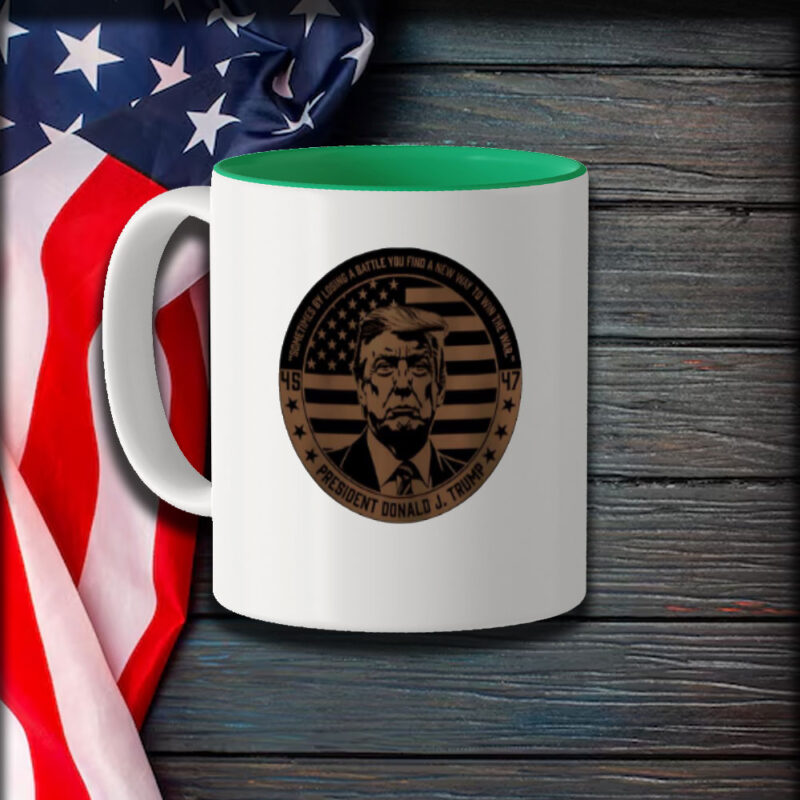 Donald Trump "Sometimes by Losing a Battle You Find a New Way to Win the War" Mug 9 45-47-Donald-J-Trump-sometimes-by-losing-a-battle-you-find-a-new-way-to-win-the-war-Mug1
