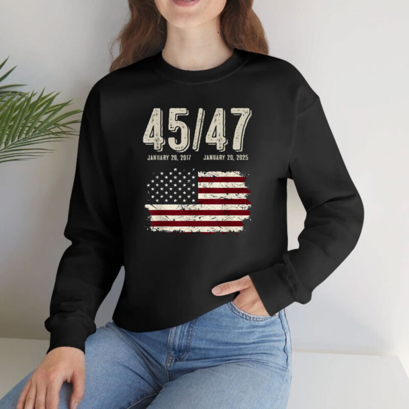 Vintage 45 47 President Donald Trump Inauguration Day USA T-Shirt 10 45-47-President-Donald-Trump-Inauguration-Day-vintage-USA-T-Shirt2