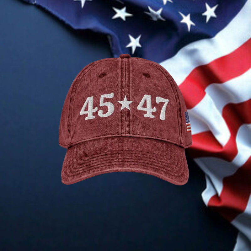 Patriotic Pride: 45 47 Trump Star Hat with American Flag 10 45-47-Trump-Hat-Star-Hat-American-Flag-Hat2