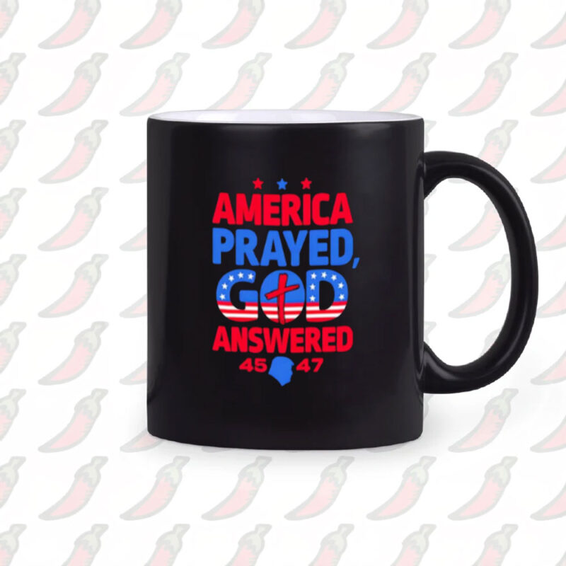 America's Prayer Answered: Donald Trump 45 47 Commemorative Mug 10 America-Prayed-God-Answered-Donald-Trump-45-47-Mug2