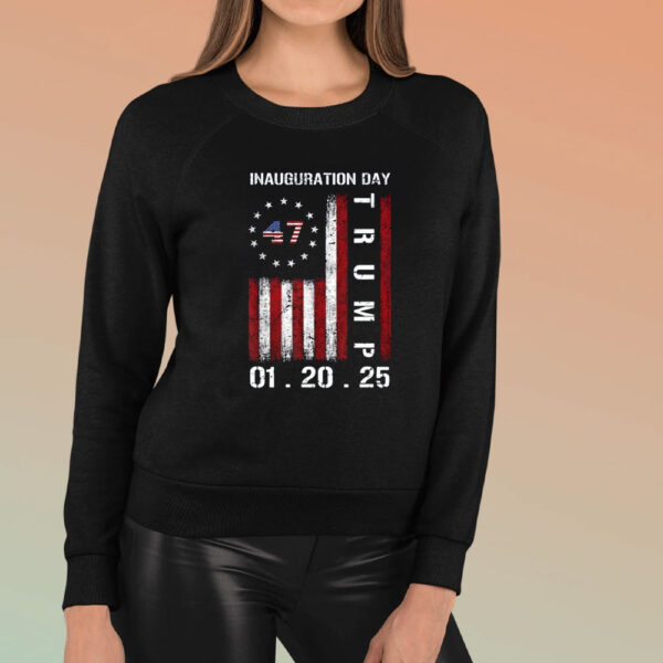 Donald-J-Trump-Inauguration-Day-2025-47th-President-USA-Flag-T-Shirts