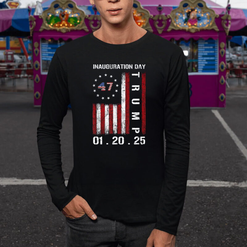 Celebrate the 47th Presidency: Donald J Trump Inauguration Day 2025 USA Flag T-Shirts 9 Donald-J-Trump-Inauguration-Day-2025-47th-President-USA-Flag-T-Shirts1