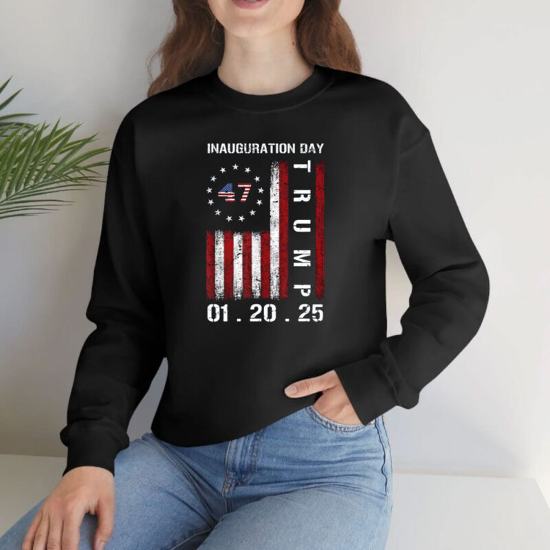 Celebrate the 47th Presidency: Donald J Trump Inauguration Day 2025 USA Flag T-Shirts 10 Donald-J-Trump-Inauguration-Day-2025-47th-President-USA-Flag-T-Shirts2