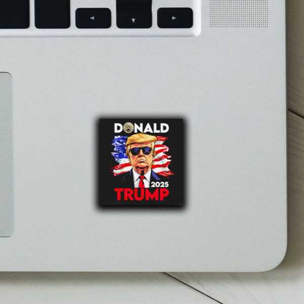 Donald Trump 2025 America flag Sticker