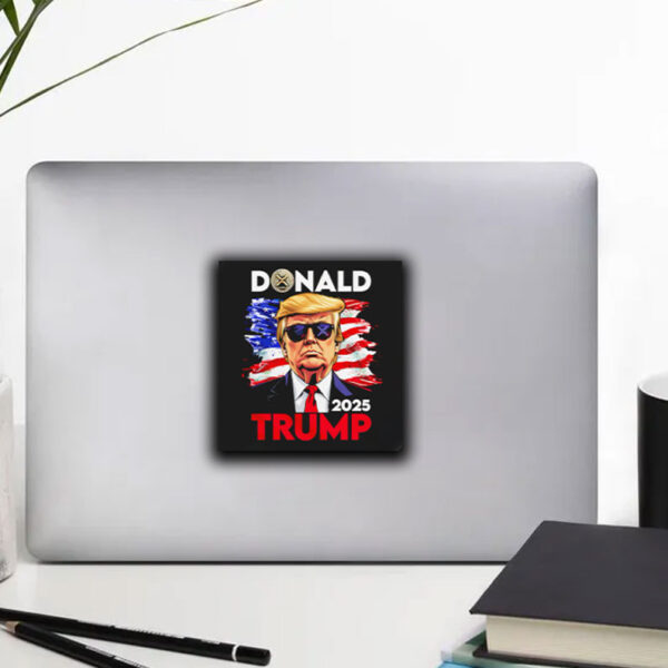 Donald Trump 2025 America flag Sticker