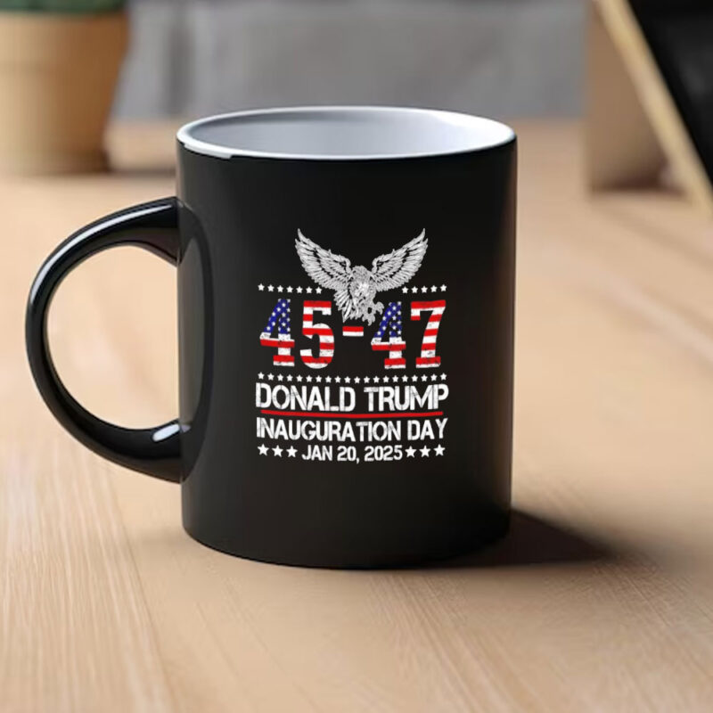 Trump 2025 Inauguration Day Mug: Celebrate American Pride with Trump, Eagle, and USA Flag 9 Donald-Trump-2025-Inauguration-Day-Trump-Lover-Usa-Flag-Eagle-Mug1