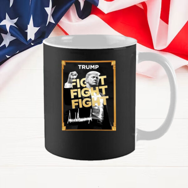 Donald Trump Fight Fight Fight Meme Coin Mug