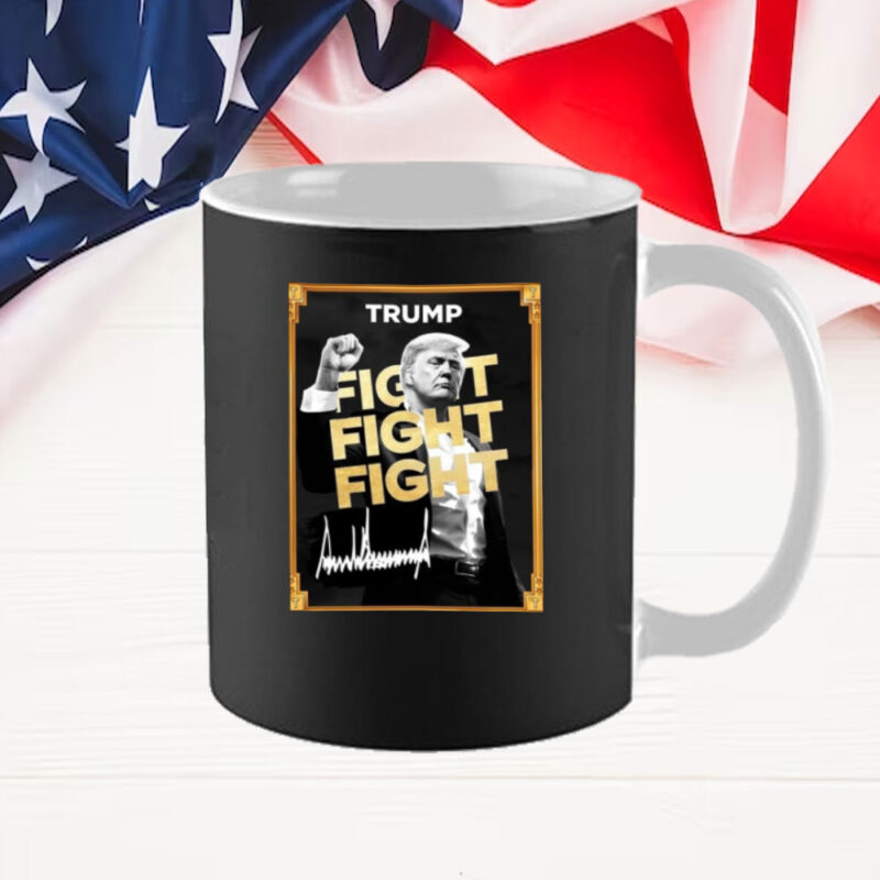 Donald Trump Fight Fight Fight Meme Coin Mug 9 Donald Trump Fight Fight Fight Meme Coin Mug
