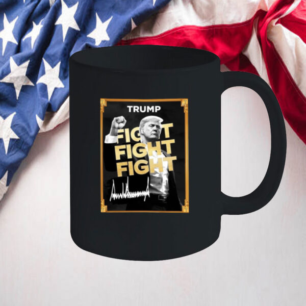 Donald Trump Fight Fight Fight Meme Coin Mug