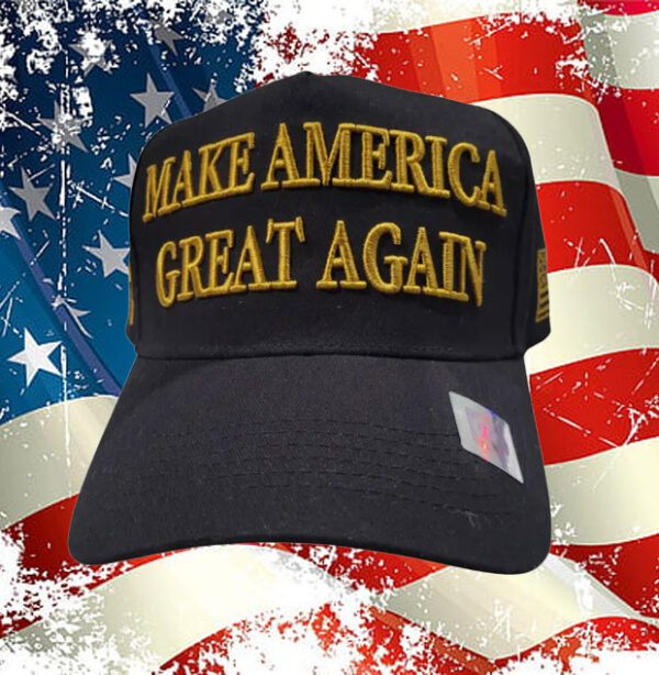 Donald Trump Hat 45-47 Never Surrender MAGA Black Hats America Great Gold Hats