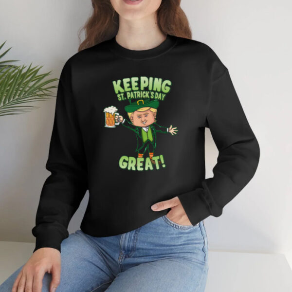 Donald Trump Keeping St. Patrick's Day Great Leprechaun Unisex Cotton T-Shirt2