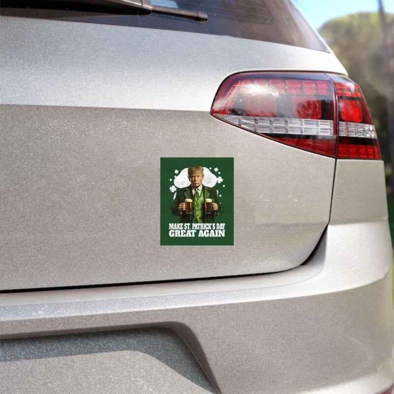 Make St. Patrick's Day Great Again with Trump Saint Patrick's Day Sticker 8 Donald-Trump-St-Patrick's-Day-Make-St.-Patrick's-Day-Great-Again,-Trump-Saint-Patricks-Day-Sticker