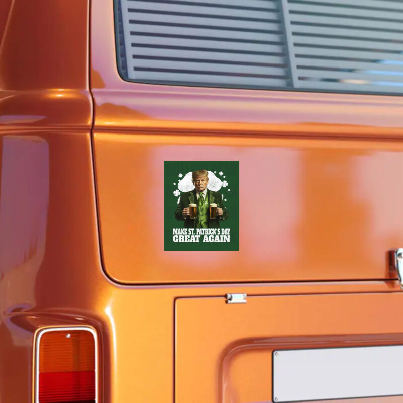 Make St. Patrick's Day Great Again with Trump Saint Patrick's Day Sticker 10 Donald-Trump-St-Patrick's-Day-Make-St.-Patrick's-Day-Great-Again,-Trump-Saint-Patricks-Day-Sticker2