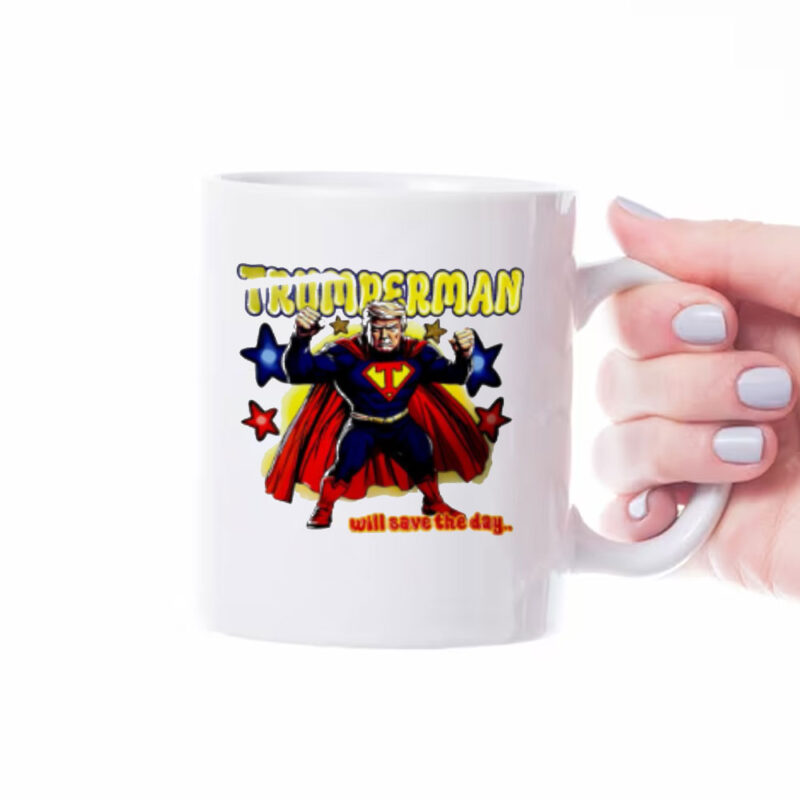 Donald Trump Trumperman Will Save The Day Mug 8 Donald Trump Trumperman Will Save The Day Mug