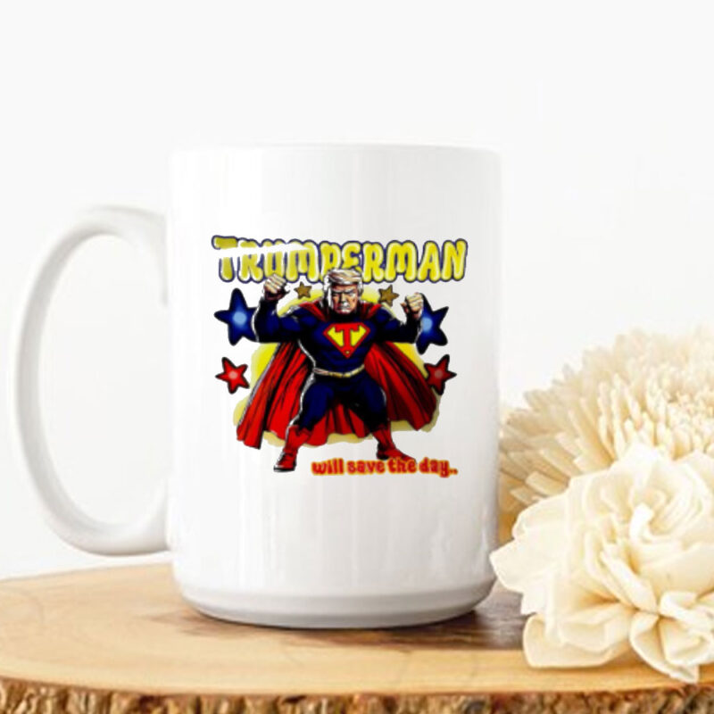 Donald Trump Trumperman Will Save The Day Mug 10 Donald Trump Trumperman Will Save The Day Mug