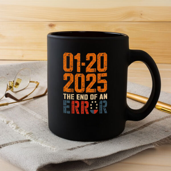 End-of-an-Error-20-Jan-Trump-Vintage-USA-Flag-2025-Mug