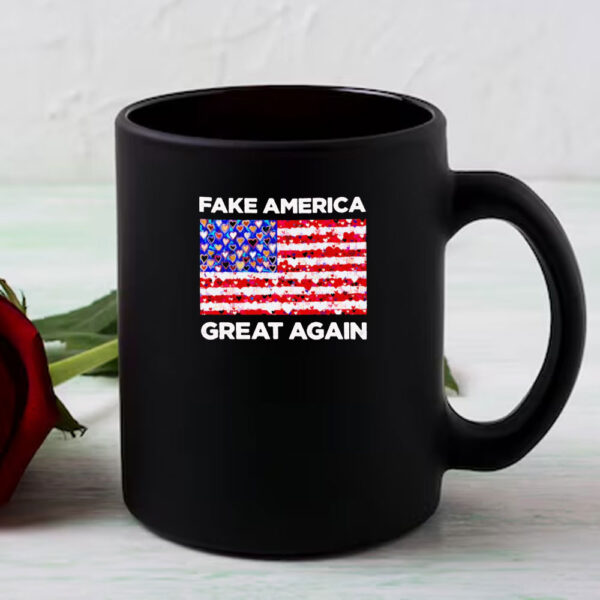 Fake America great again American flag Valentine’s day Mug