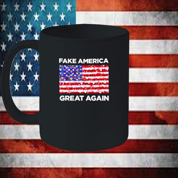 Fake America great again American flag Valentine’s day Mug
