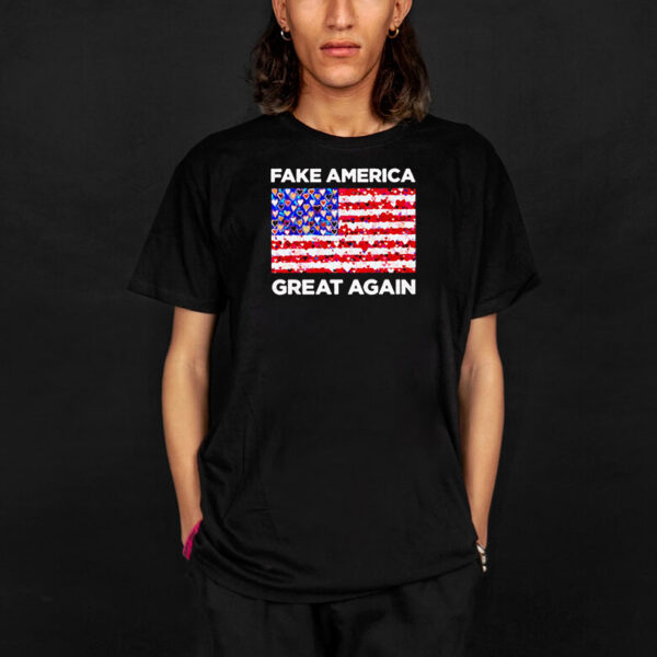 Fake America great again American flag Valentine’s day shirt