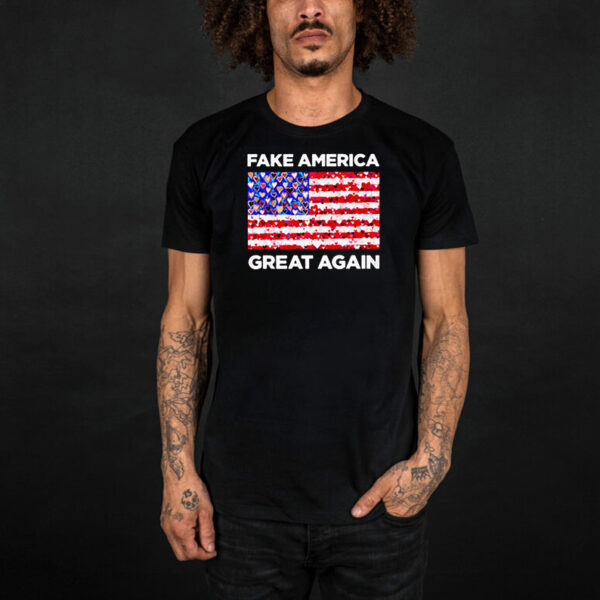 Fake America great again American flag Valentine’s day shirt