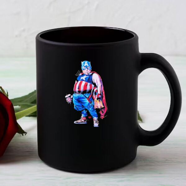 Fat Trump Captain America Mug