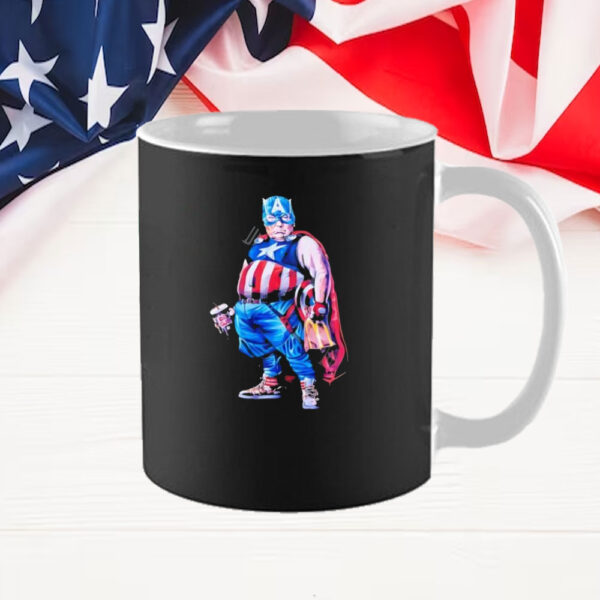 Fat Trump Captain America Mug