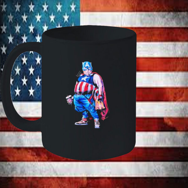 Fat Trump Captain America Mug