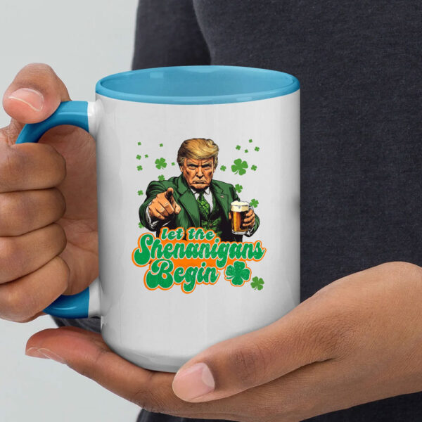 Funny Donald Trump St Patrick's Day, Let the Shenanigans Begin, Trump Saint Patricks Day Mug