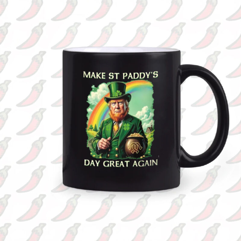 Celebrate St. Patrick's Day with a Grin: The Hilarious Donald Trump Mug 10 Funny Donald Trump St Patrick's Day Mug2
