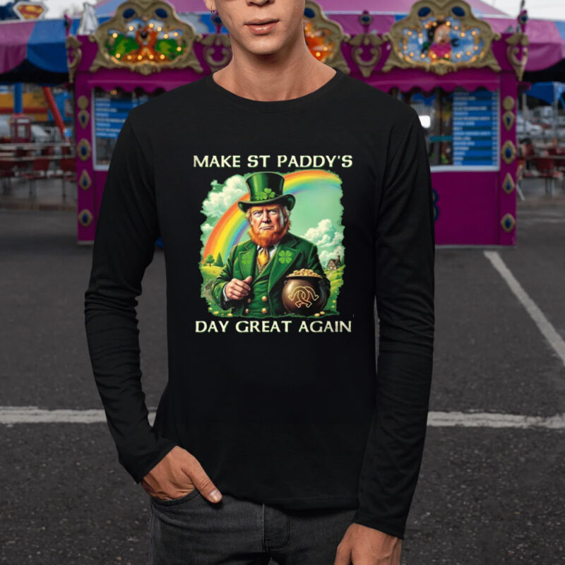 Celebrate St. Patrick's Day with a Hilarious Donald Trump T-Shirt 9 Funny Donald Trump St Patrick's Day T-Shirt1