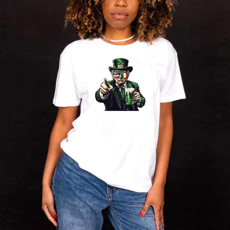 Funny Donald Trump St Patrick's Day, Trump Illustration Shirt 8 Funny Donald Trump St Patrick's Day, Trump Illustration Shirt