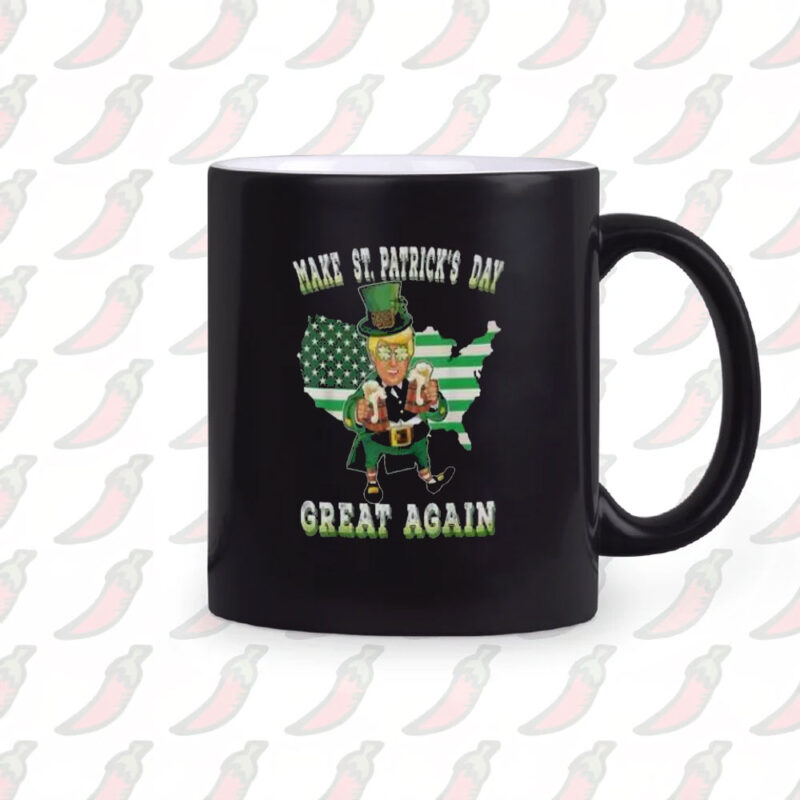 Celebrate St. Patrick's Day with Trump: USA Flag Map Beer Mug for a Great Again Holiday 10 Funny-Trump-Beer-USA-Flag-Map-Make-St.-Patrick's-Day-Great-Again-Mug2