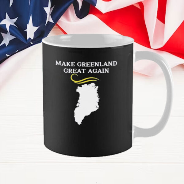 Greenland Map With Trump Hair Make Greenland Great Mug