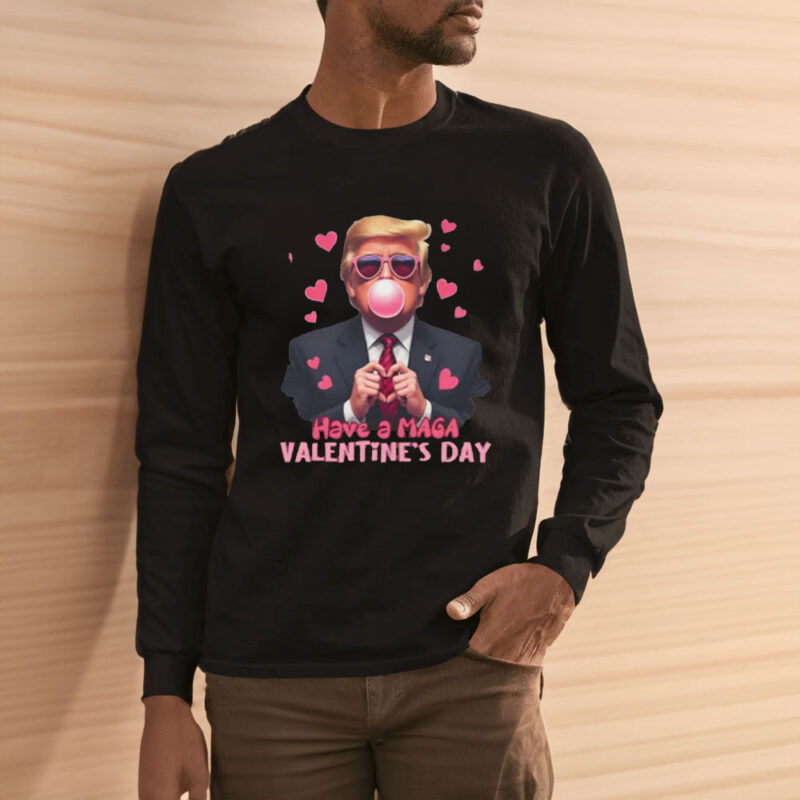 MAGA Valentine's Day: Show Your Love with President Trump Bubblegum T-Shirt 11 Have-a-MAGA-Valentine's-Day-President-Trump-T-Shirt,-45-47-Valentine's-Day-Bubblegum-T-shirt3