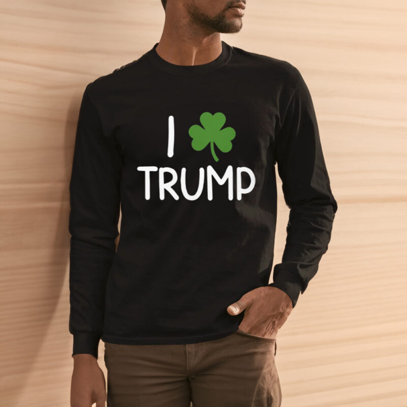 Celebrate St. Patrick's Day with the I Shamrock Trump Shirt: Show Your Love for Trump and the Irish Spirit 11 I Shamrock Trump Shirt, St Patrick’s Day I Love Trump Shirt3