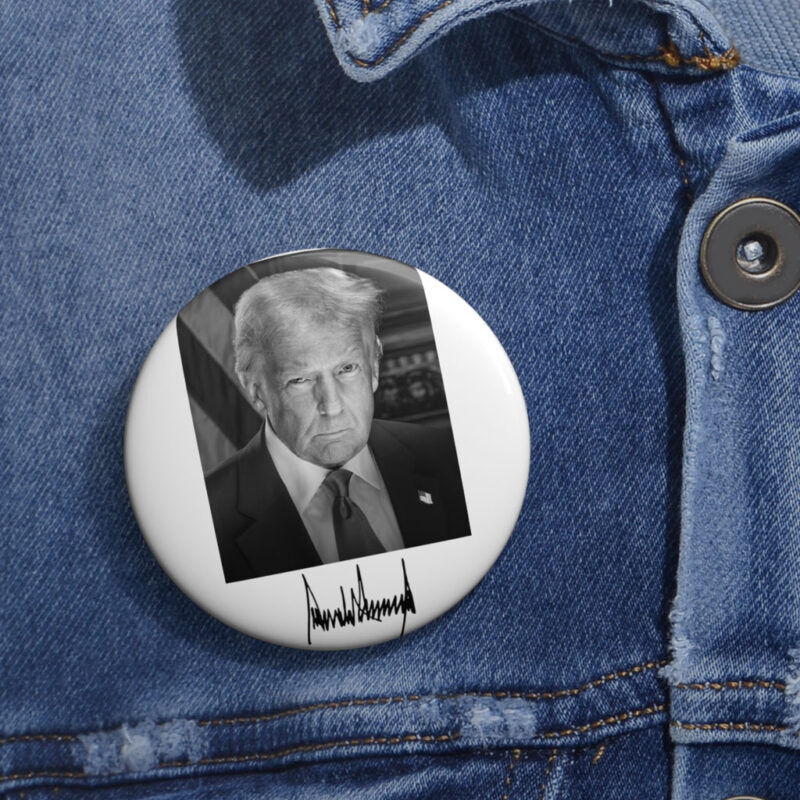 Inaugural Portrait of the 47th President Trump Button 4 Inaugural Portrait of the 47th President Trump Button