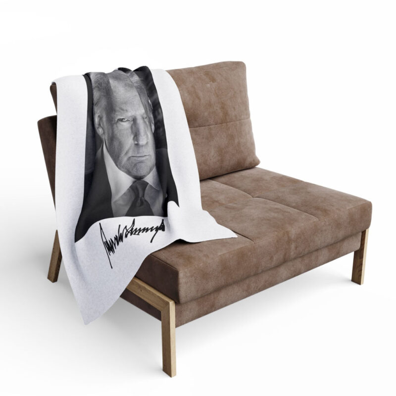 Inaugural Portrait of the 47th President Trump Fleece Blanket 16 Inaugural Portrait of the 47th President Trump Fleece Blanket