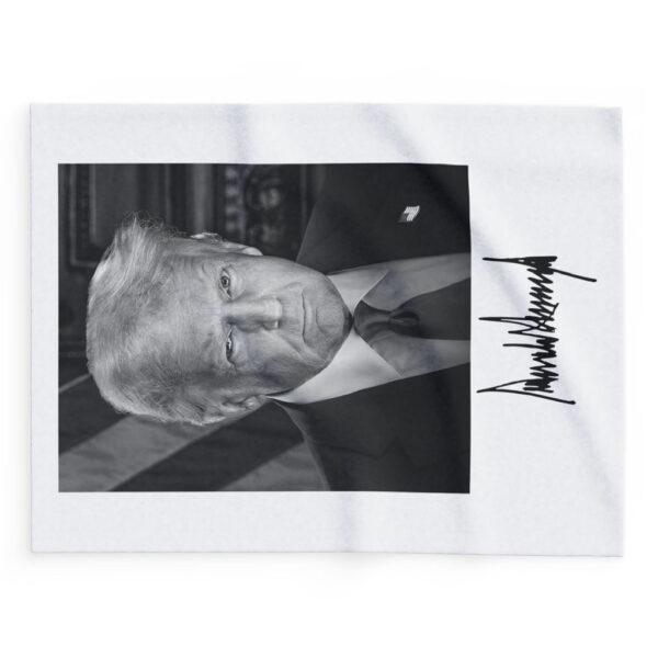 Inaugural Portrait of the 47th President Trump Fleece Blanket